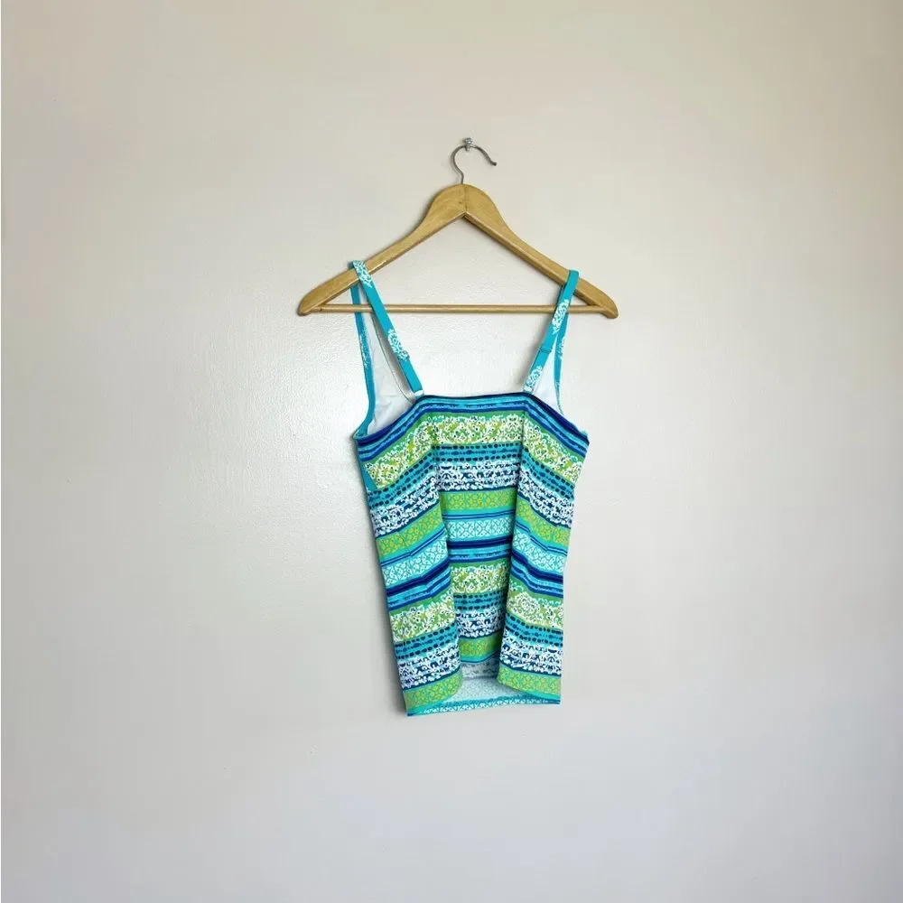 CLEARANCE! Lands’ End Bright Patterned Two-Piece Swimsuit Size 8 EUC - Picture 4 of 8